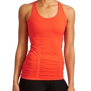 ATHLETA FASTEST TRACK ORANGE RACER BACK TANK TOP